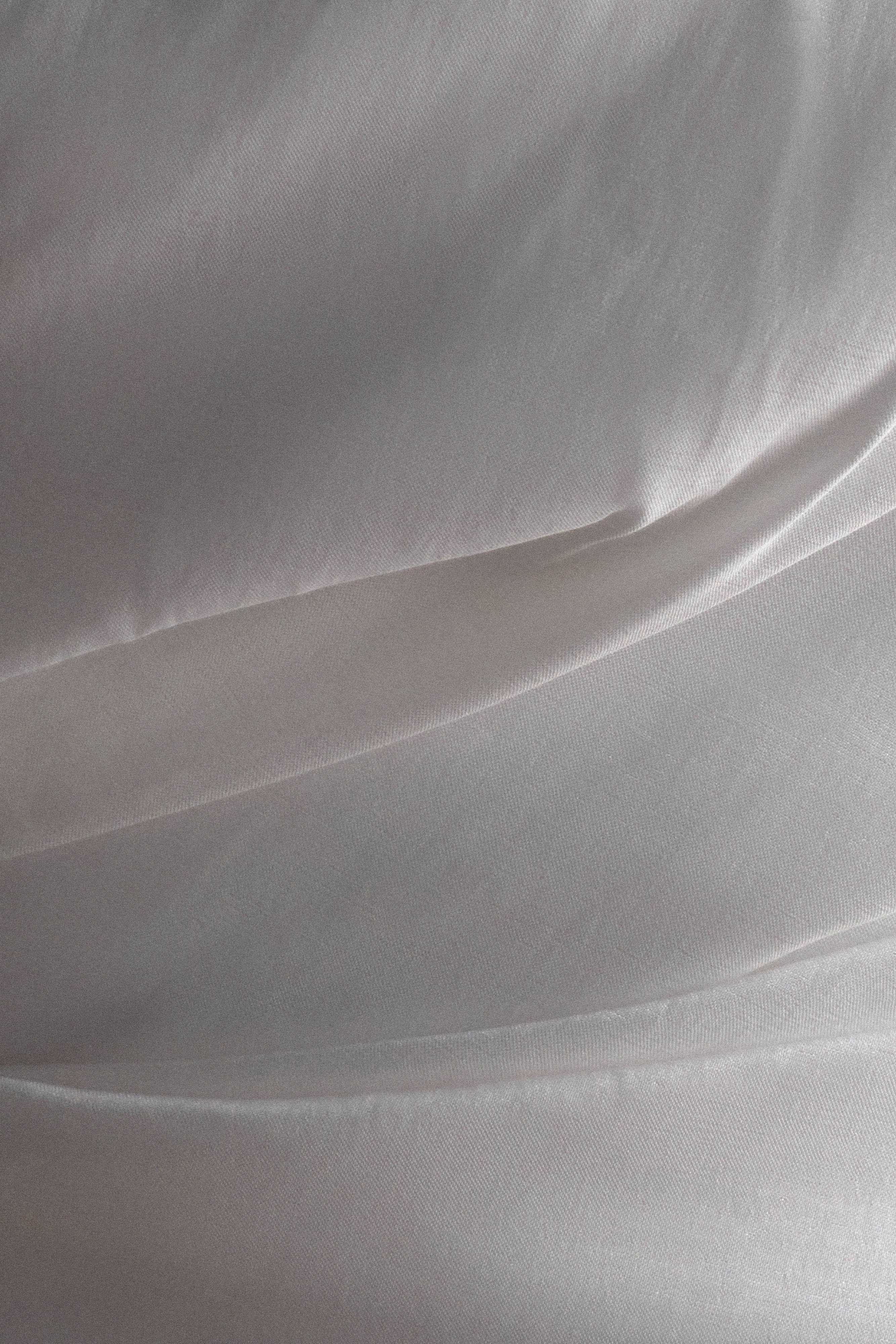 Leslie Gathered Taffeta Mini Dress - White