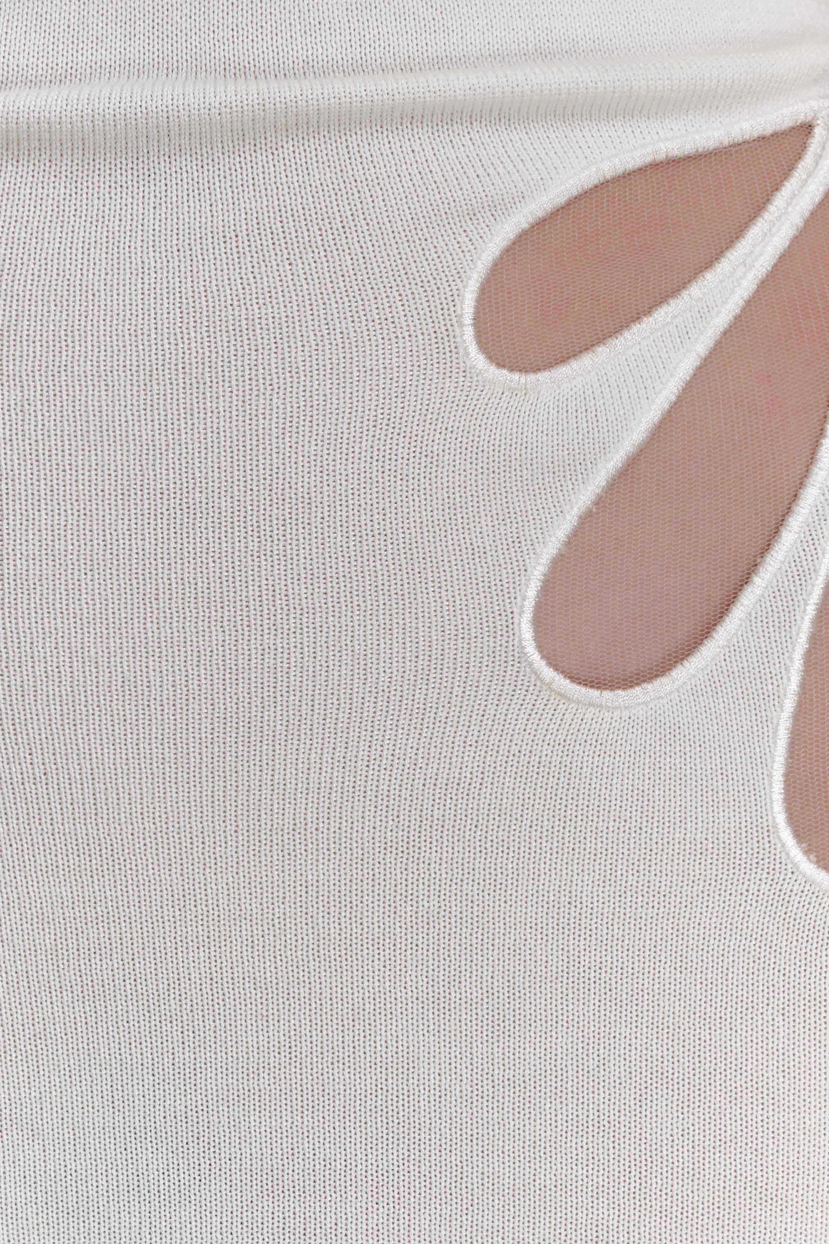 Brock Knit Halter Maxi Dress - White