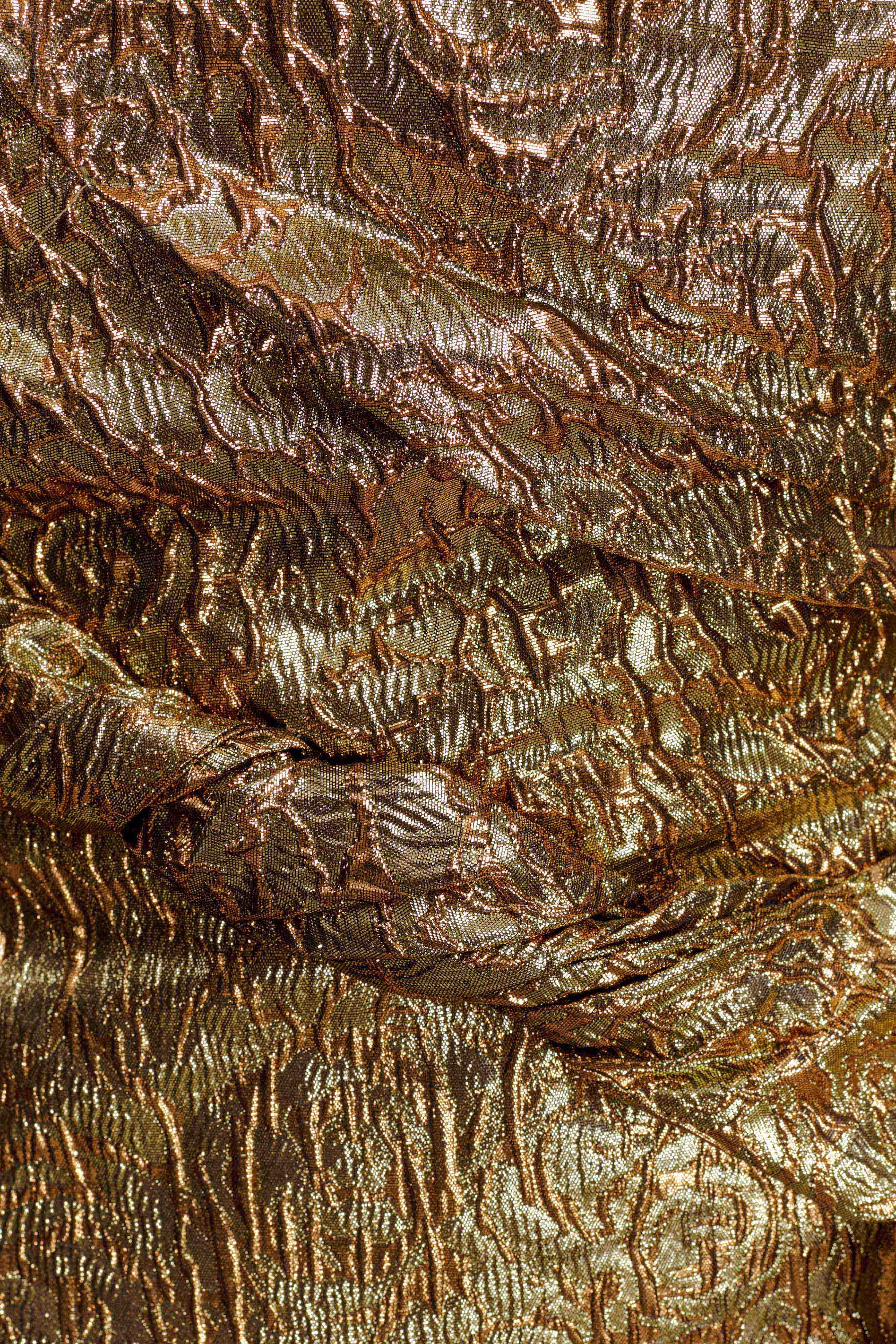 Sadie Structured Mini Dress - Gold