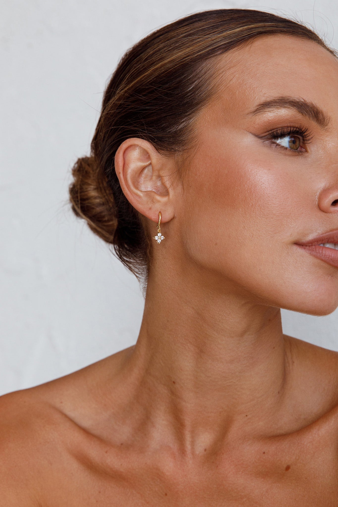 Diamond Hoop Earrings