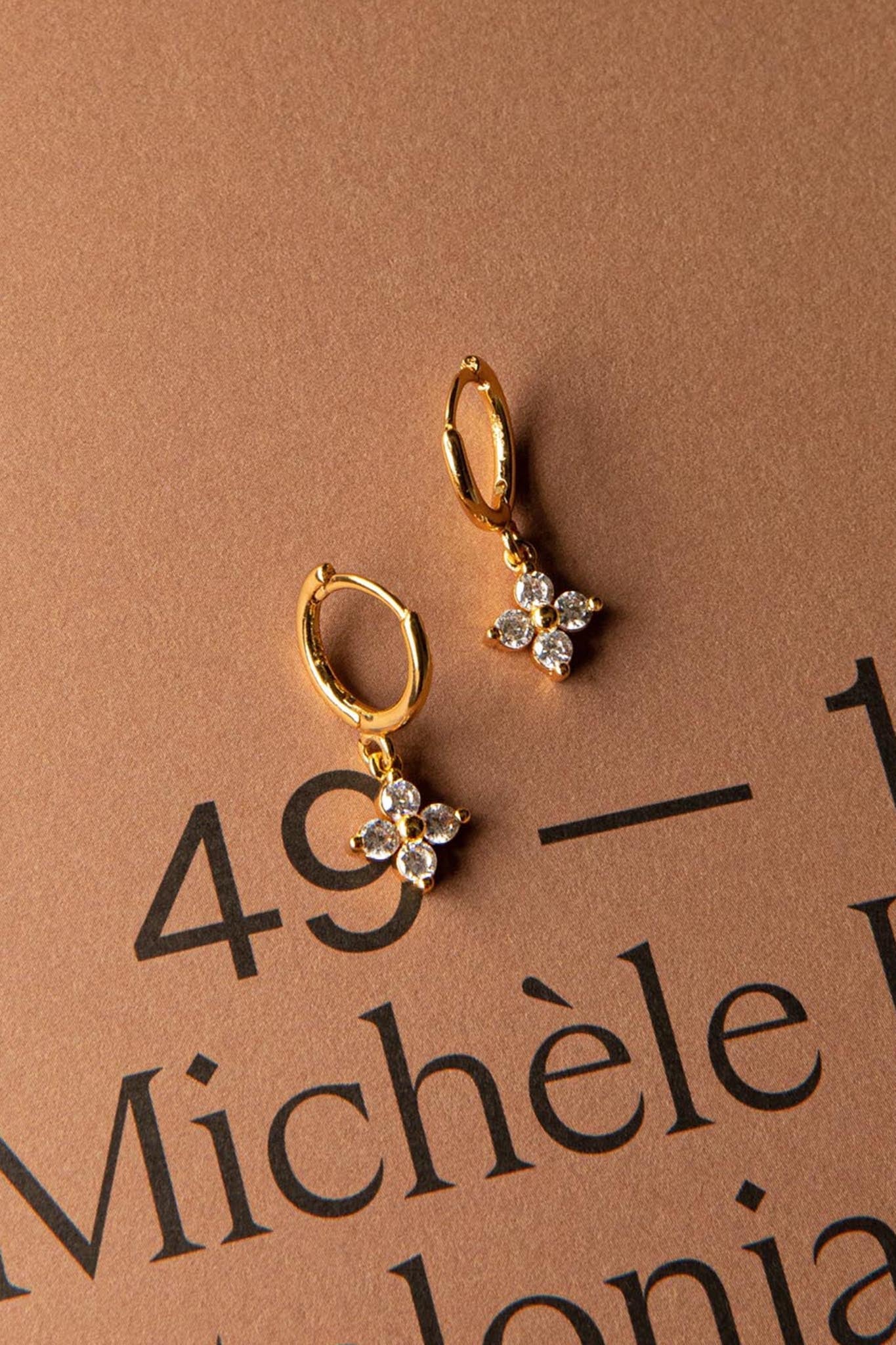 Diamond Hoop Earrings