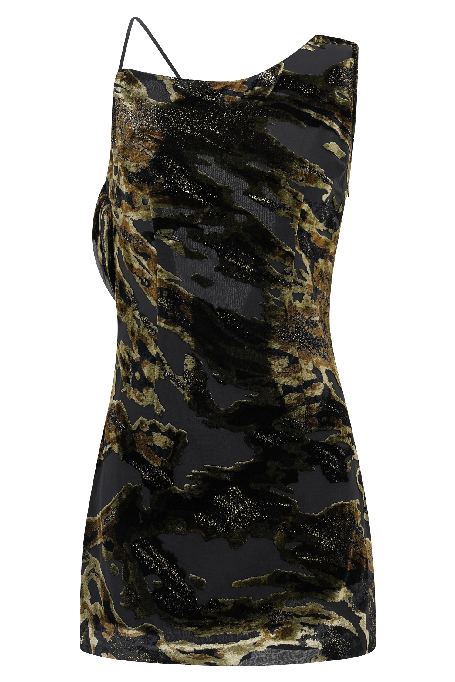 Ayana Cross Back Mini Dress - Velvet Burnout