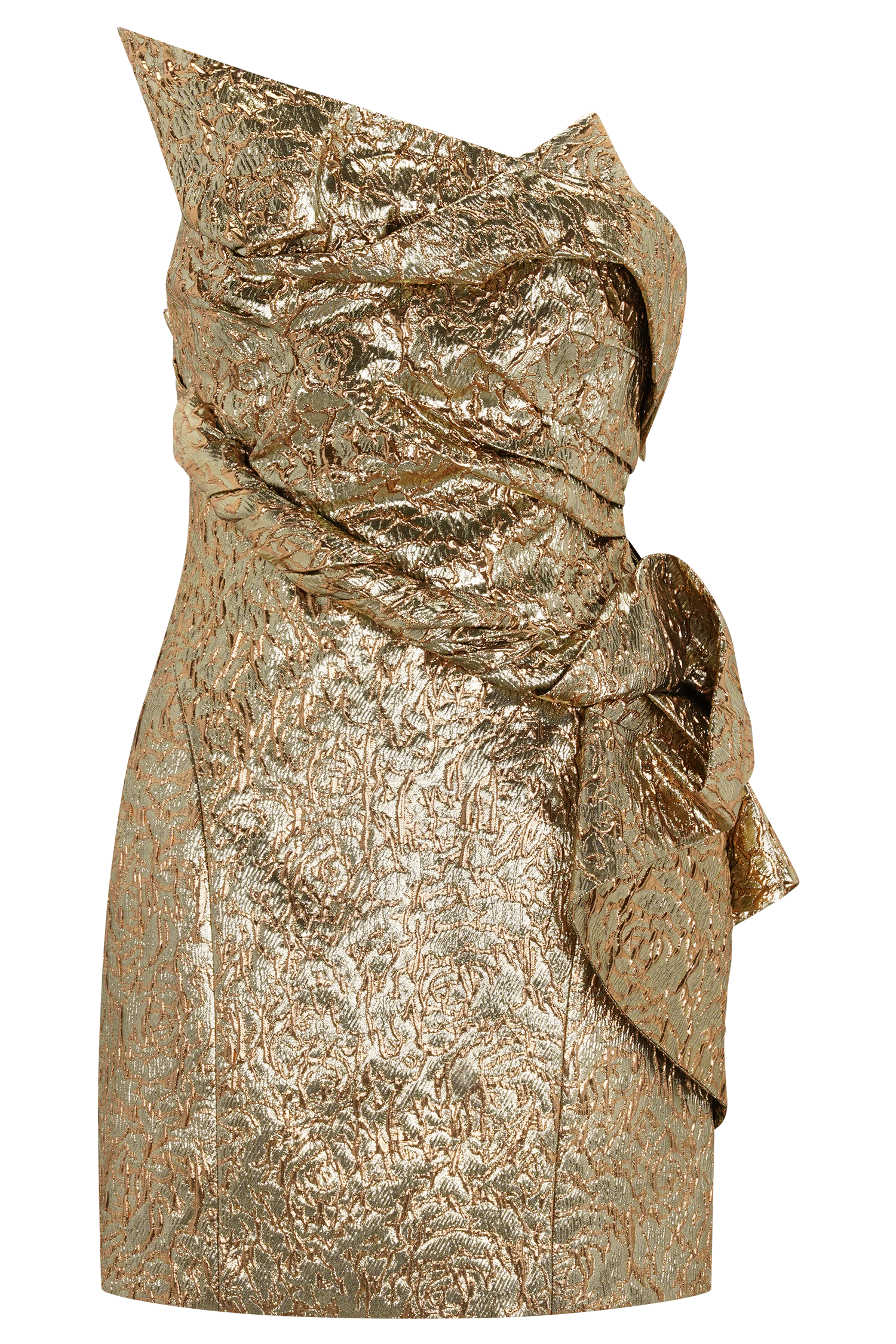 Sadie Structured Mini Dress - Gold