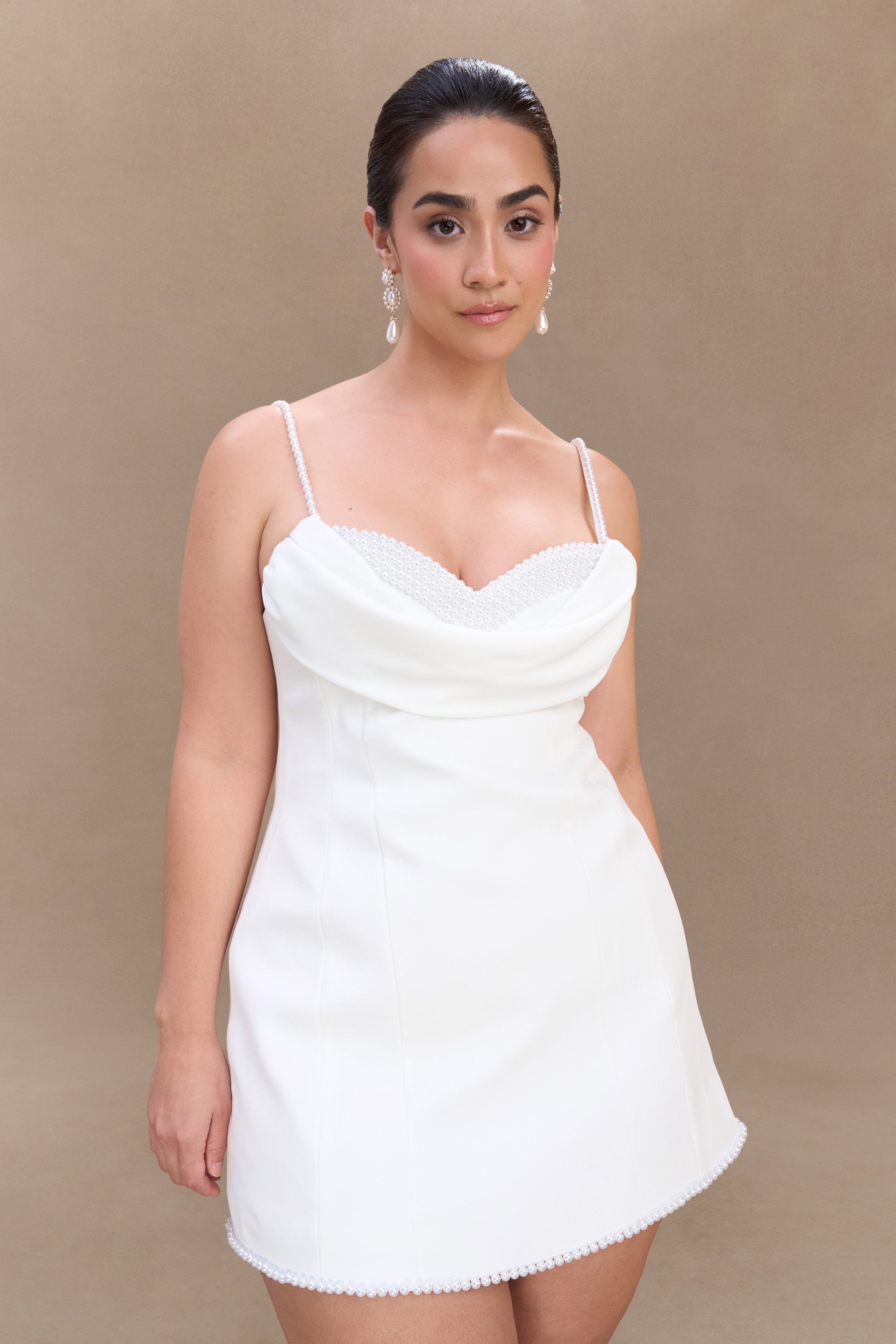 Liliane Suiting Mini Dress - Ivory