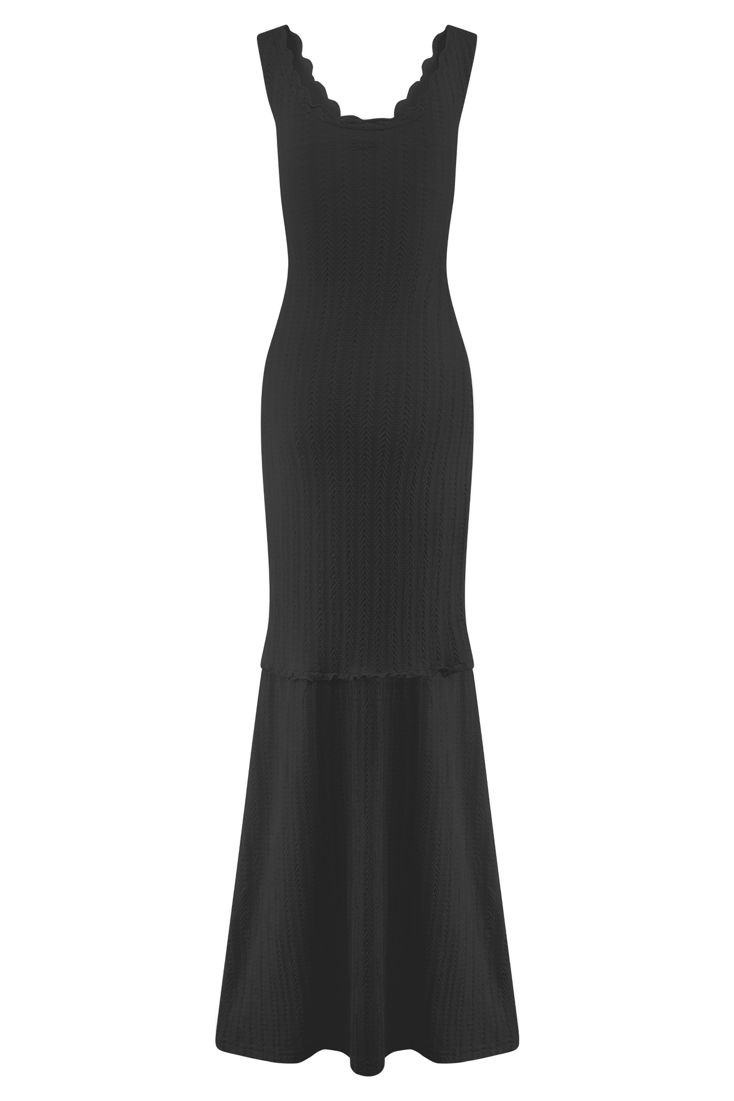 Natalie Off Shoulder Maxi Dress - Black