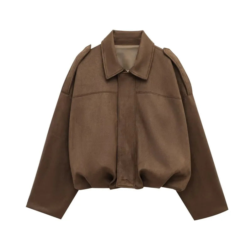 SUEDE BOMBER JACKET