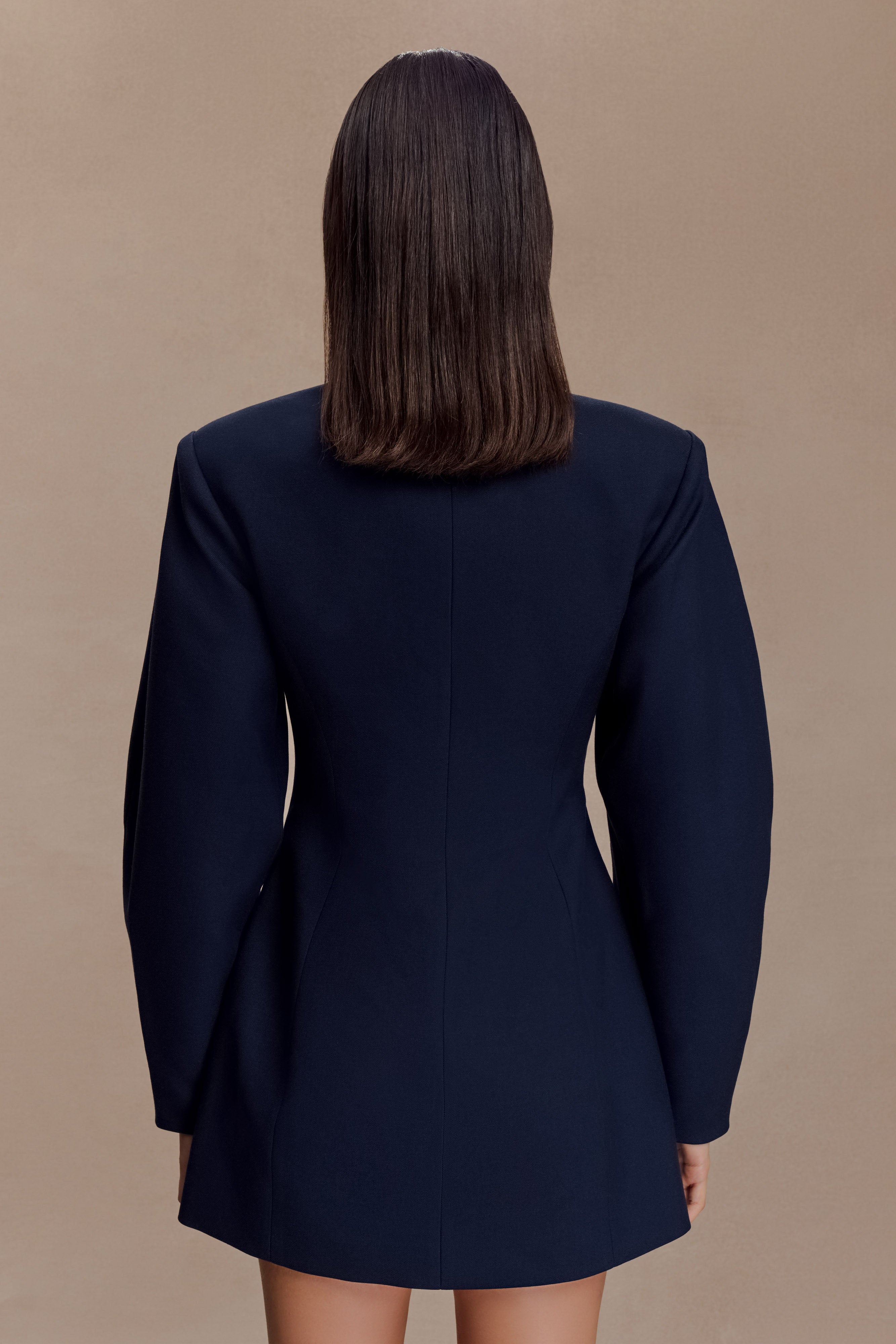 Beatrice Blazer Mini Dress - Navy