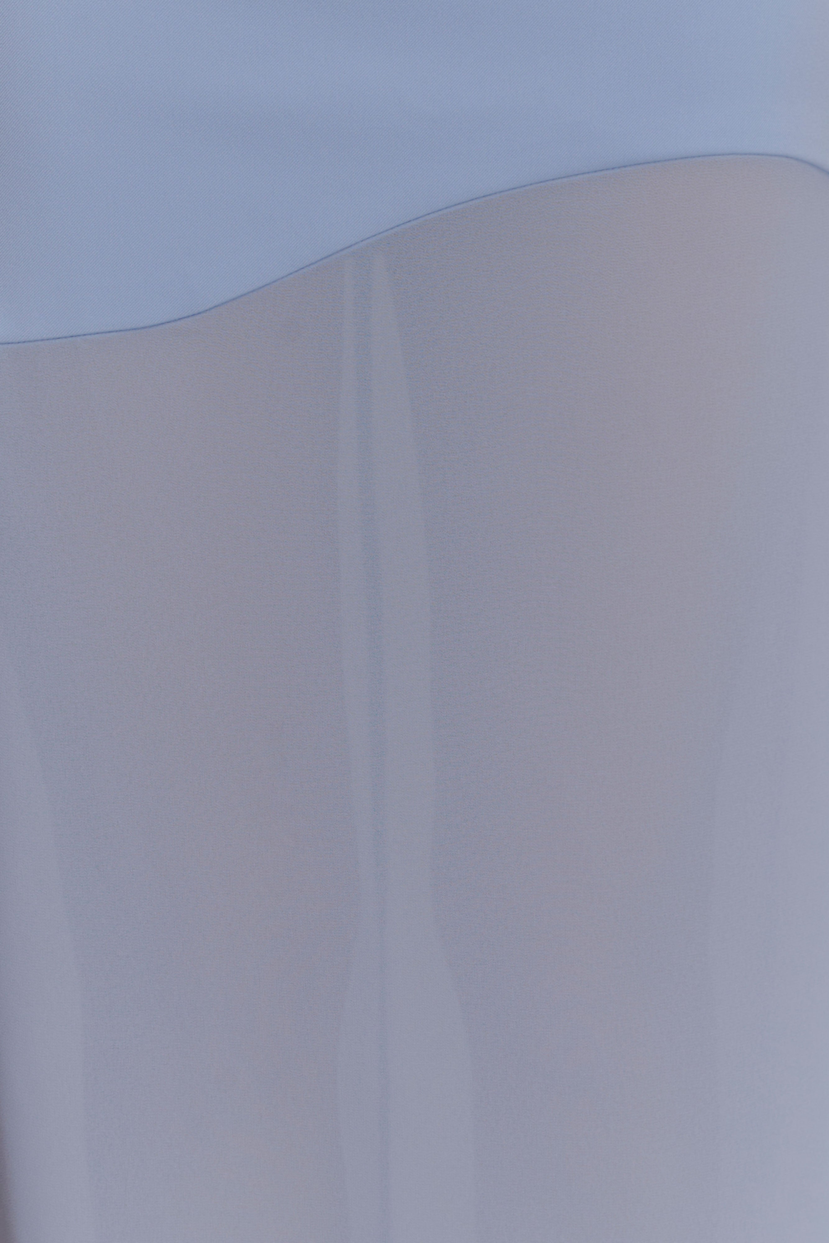 Mason Crepe And Chiffon Maxi Dress - Powder Blue