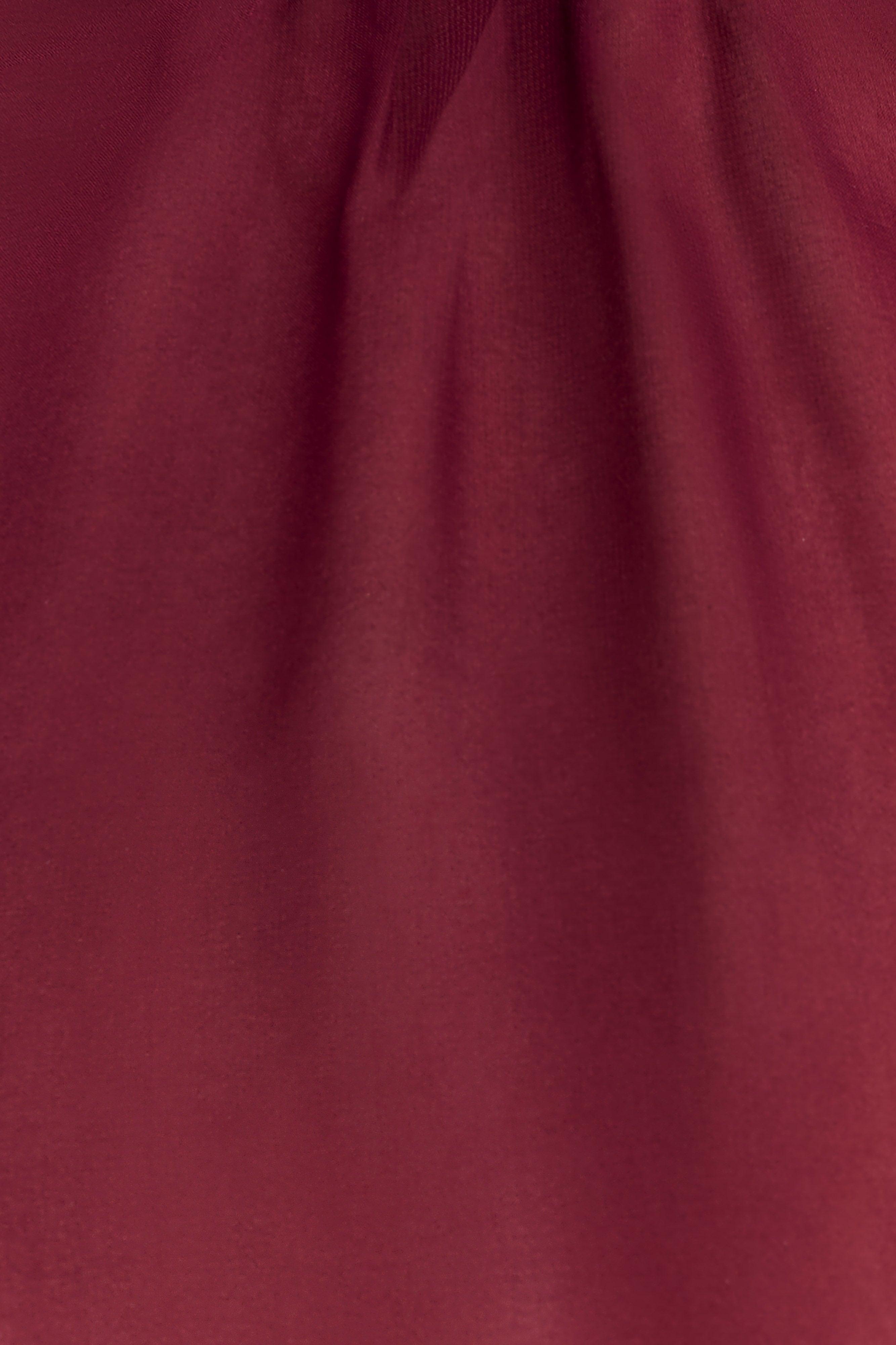 Nimah Chiffon Ruffle Mini Dress - Wine