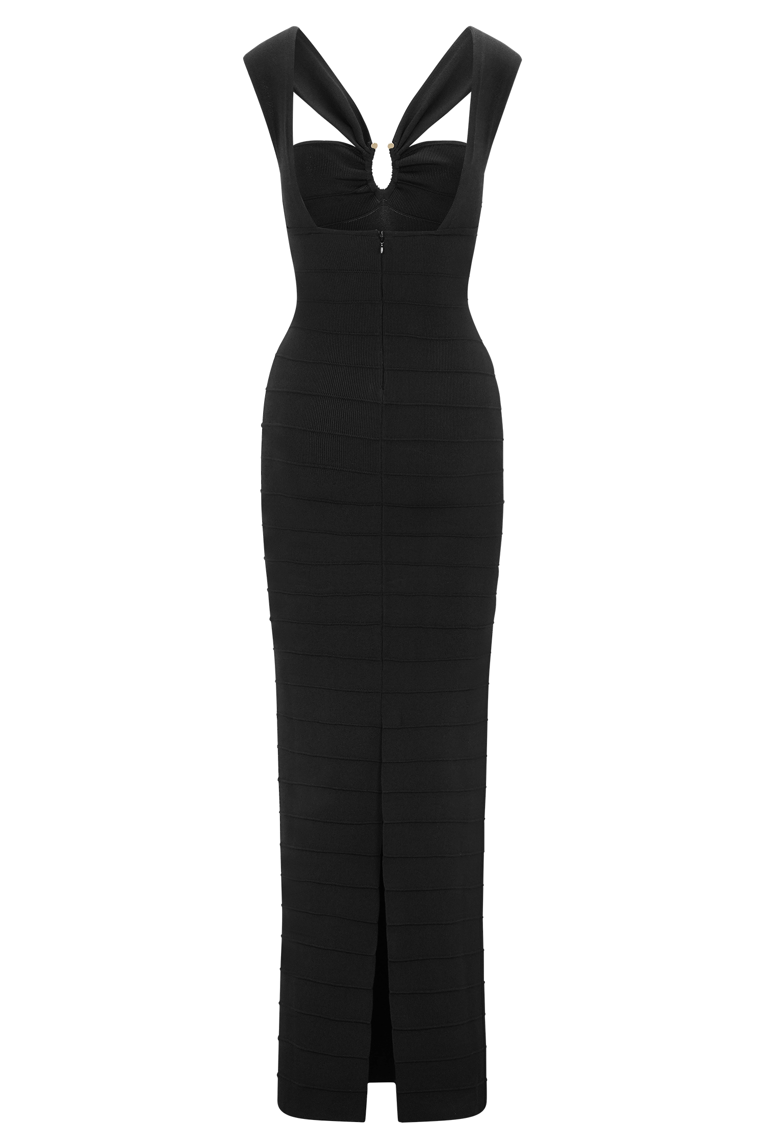 Jaylen Bandage Knit Maxi Dress - Black