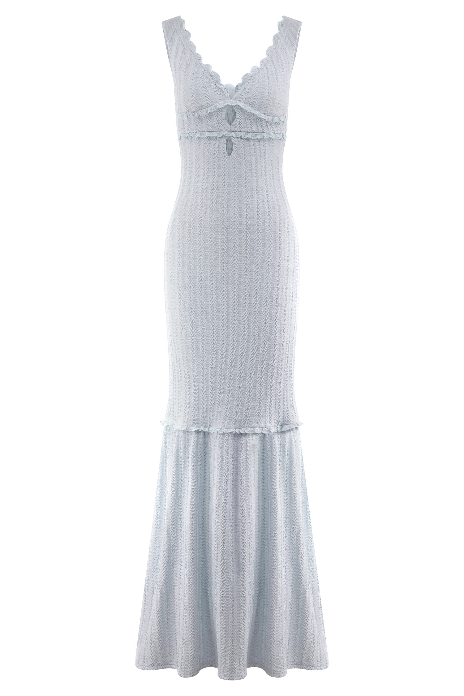 Natalie Off Shoulder Maxi Dress - Sky Blue